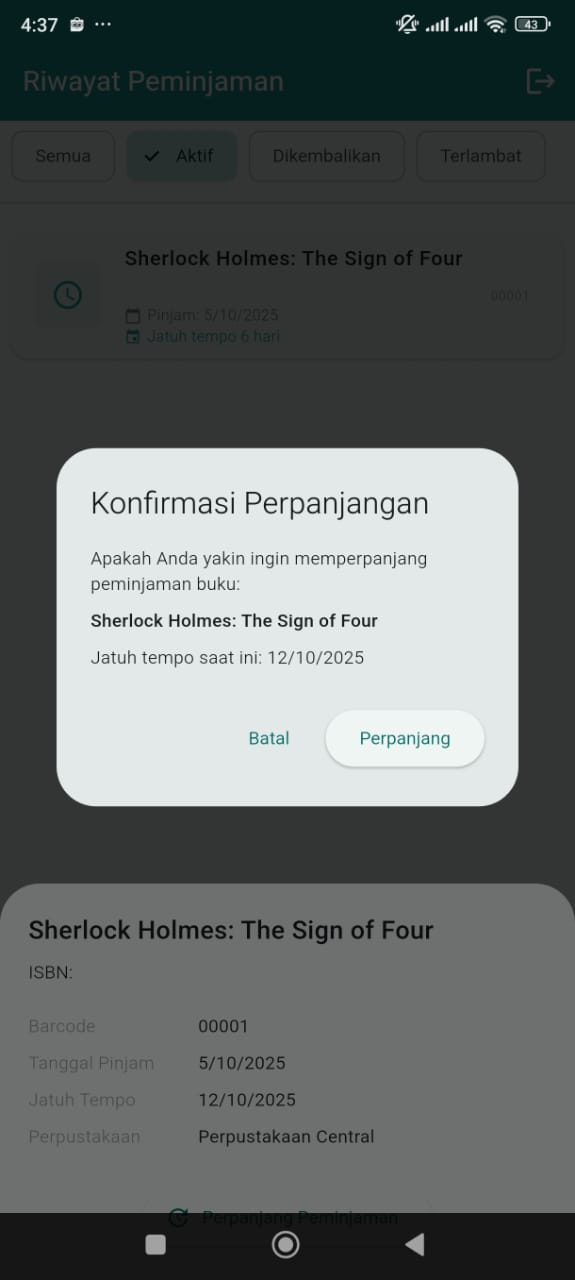 History Screen