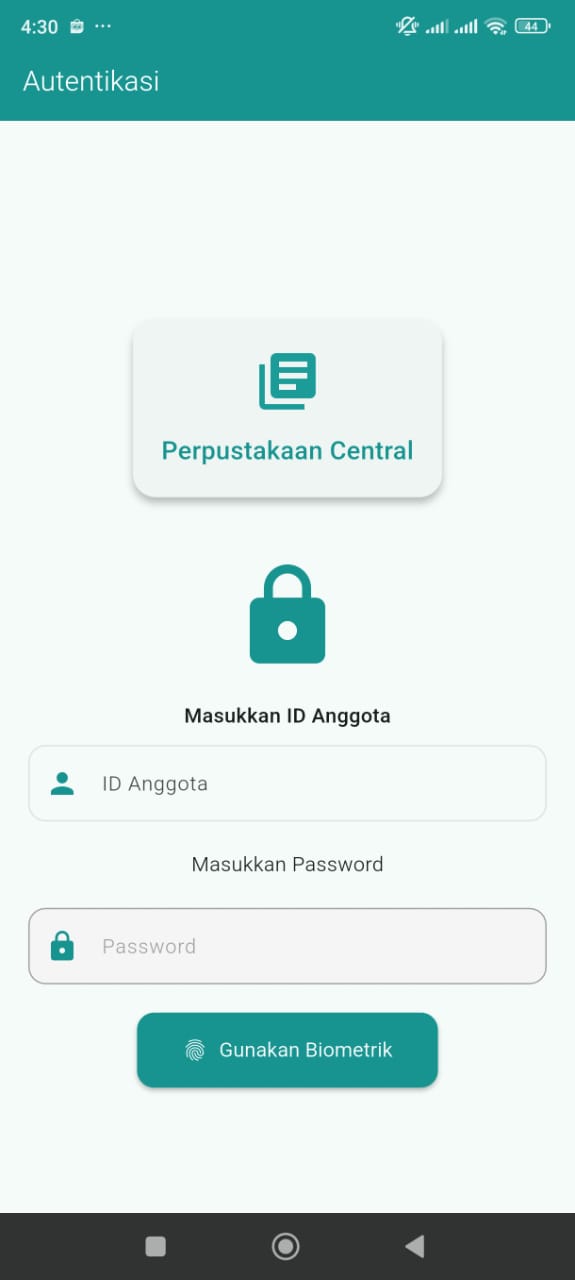 Login Screen